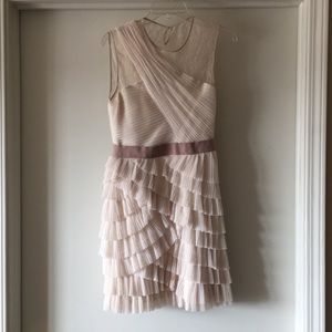 BCBG Cream Lace Cocktail Dress